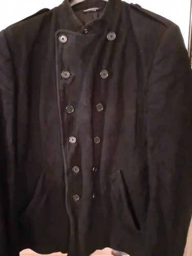 Men black double breasted - black,